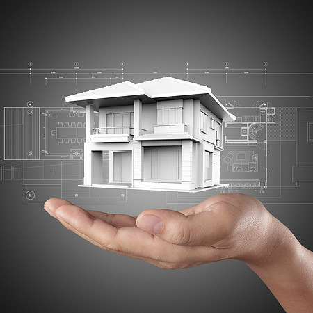 The house in hands