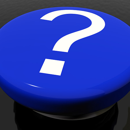 Question Mark Button As Symbol For FAQ or Information
